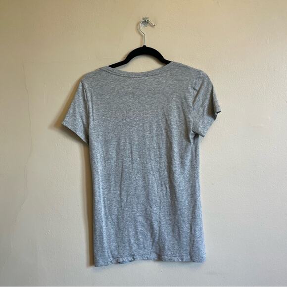 Pink VS M/M short sleeve t-shirt preppy casual heart sequins gray pink white - Picture 5 of 7